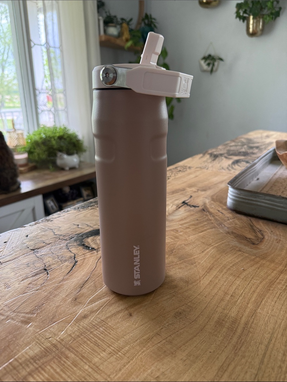 Stanley IceFlow Flip Straw Tumbler (Almond Rose)